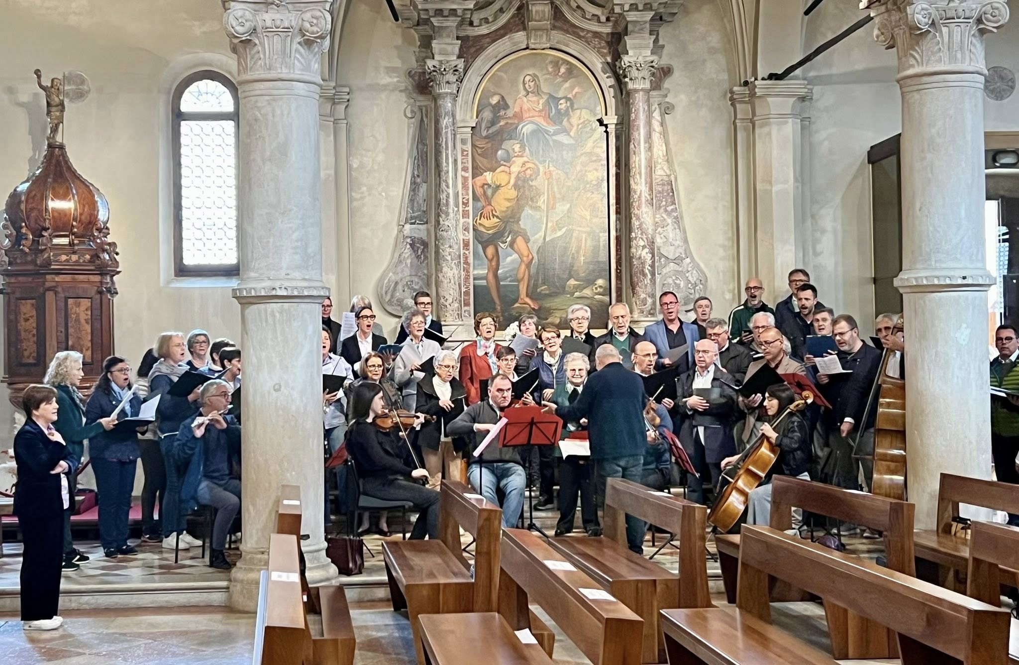 La Filarmonica alla Messa di saluto a Don Gianluigi Papa (2025)
